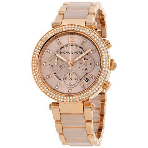 michael kors watches parker women's watch|Michael Kors parker rose gold.